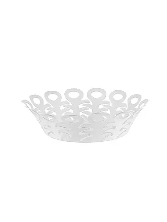 ALESSI | Cesta de alambre VIMINI 22cm Acero inoxidable Epoxi. Negro | weiss